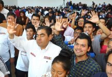 CON APOYO DE LOS JÓVENES SE HARÁ REALIDAD EL CAMBIO DE LA VIDA POLÍTICA Y SOCIAL EN EL ESTADO: MIGUEL BARBOSA