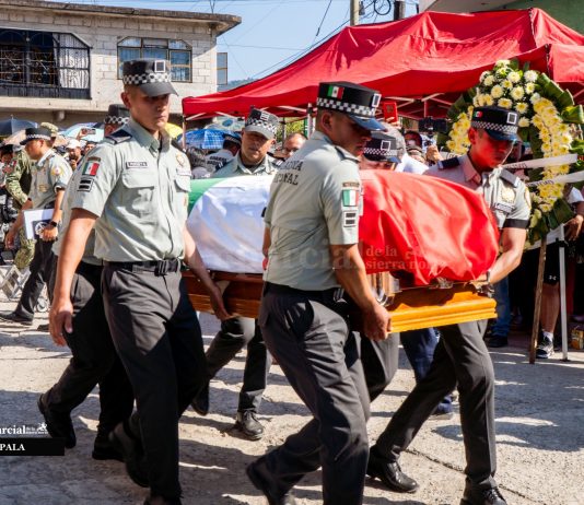 Jopala despide con honores a elemento de la Guardia Nacional